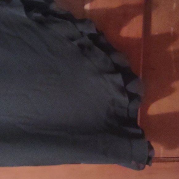 JS Collections asymmetrical maxi skirt ruffled side slit Sz 10 vintage sexy - Picture 2 of 8